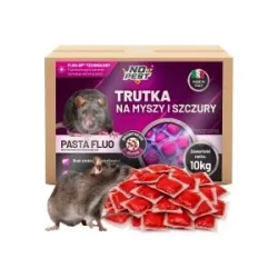 No Pest® Brodifacoum fluorescerende lokaaspasta tegen muizen en ratten – 10 kg