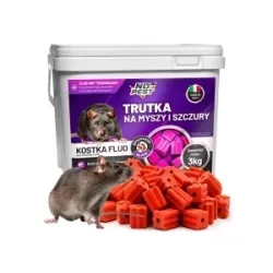 No Pest® Brodifacoum fluorescerende lokaasblokken tegen ratten en muizen – 3 kg