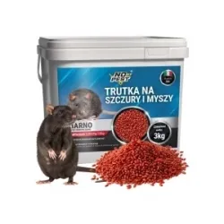 No Pest® Brodifacoum rood lokaasgraan tegen ratten en muizen – 3 kg
