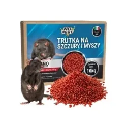 No Pest® Brodifacoum rood lokaasgraan tegen ratten en muizen – 10 kg