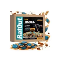RatOut® Brodifacoum pindapasta – doos 25 kg