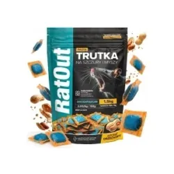RatOut® Brodifacoum pindapasta – zak 1,5 kg
