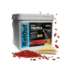 RatOut® Brodifacoum vergiftigd graan tegen muizen en ratten – emmer 3 kg