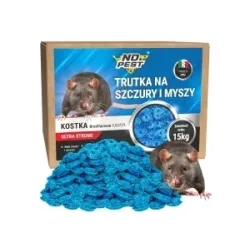 lokaasgif tegen ratten, muizen en knaagdieren No Pest® blauwe lokaasblok Brodifacoum 15kg