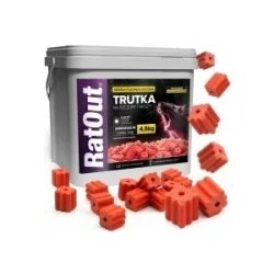 RatOut® Brodifacoum MaX Power fluoreszierende Köderblöcke – emmer 4,5 kg