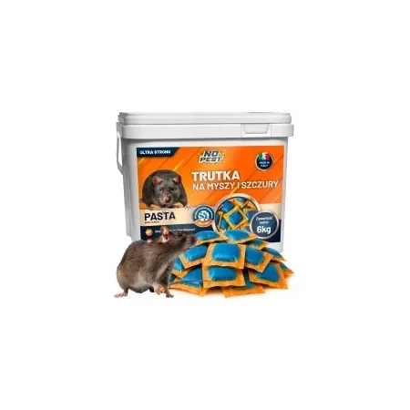 No Pest® Brodifacoum pindapasta tegen ratten en muizen – 6 kg