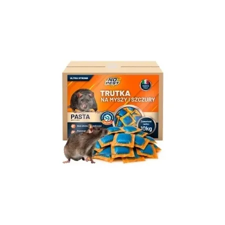No Pest® Brodifacoum pindapasta tegen ratten en muizen – 10 kg