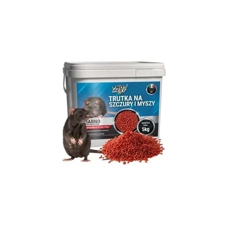 No Pest® Brodifacoum rood lokaasgraan tegen ratten en muizen – 5 kg