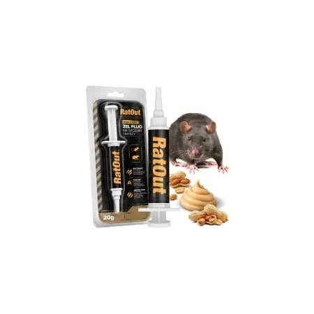 RatOut® gel-lokmiddel voor ratten, muizen en marters – voor vallen, levendvallen en lijmvallen 30 g