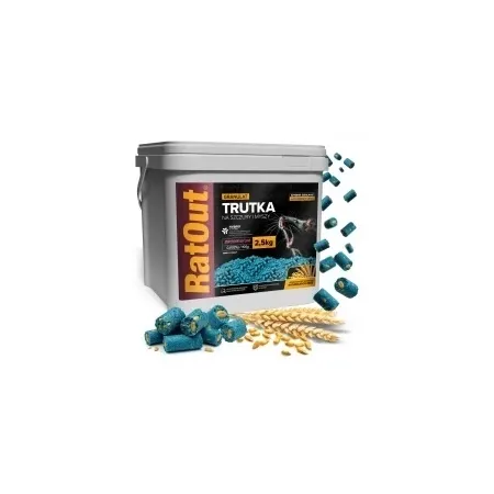 RatOut® Brodifacoum granulaat / pellets – emmer 2,5 kg