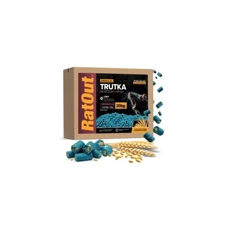 RatOut® Brodifacoum granulaat / pellets – doos 20 kg