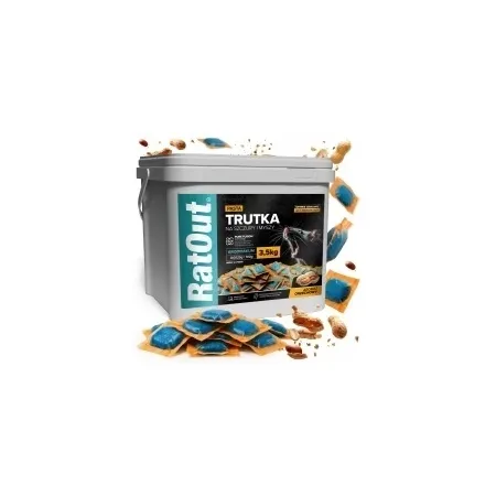 RatOut® Brodifacoum pindapasta – emmer 3,5 kg