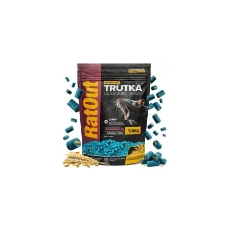 RatOut® Brodifacoum granulaat / pellets – zak 1,5 kg