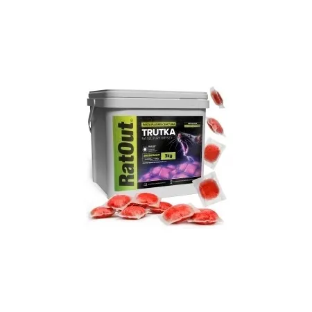 RatOut® Brodifacoum fluorescerende lokaaspasta – emmer 3 kg