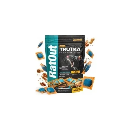 RatOut® Brodifacoum pindapasta – zak 1,5 kg