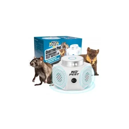 No Pest® Quattro Pro ultrasone verjager tegen muizen, ratten en knaagdieren